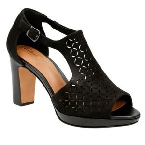 NWT Jenness Energy Peep-Toe Dress Sandals